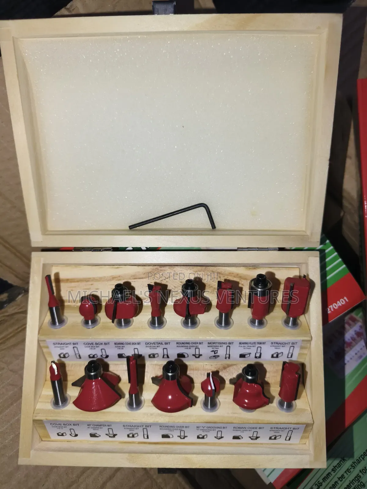 15pcs Router Bits Set