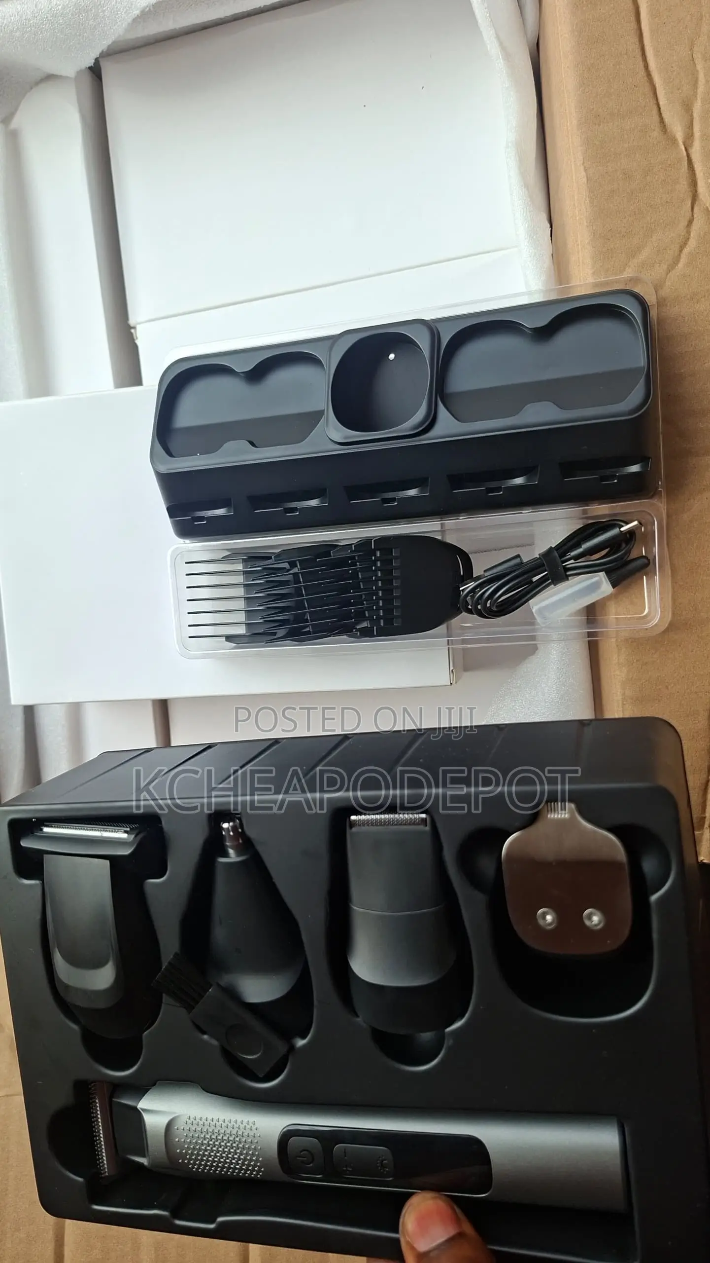 5-in-1 Grooming Kit Adjustable Stainless Steel Blade