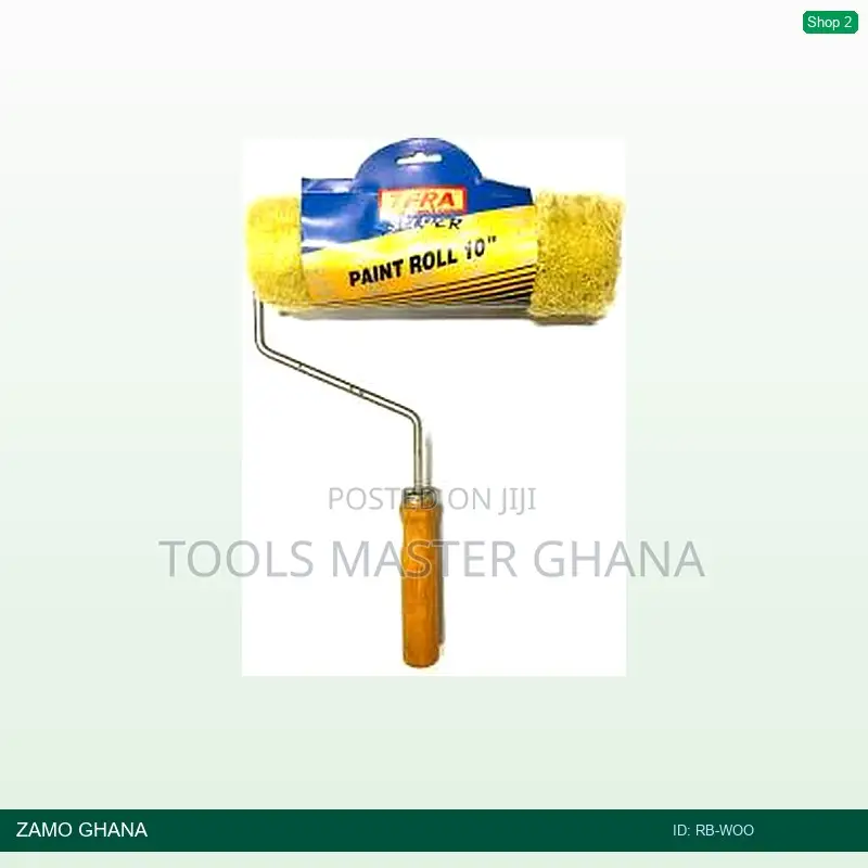 Roller Brush 9 Inch Wood Handle - Rb-Woo