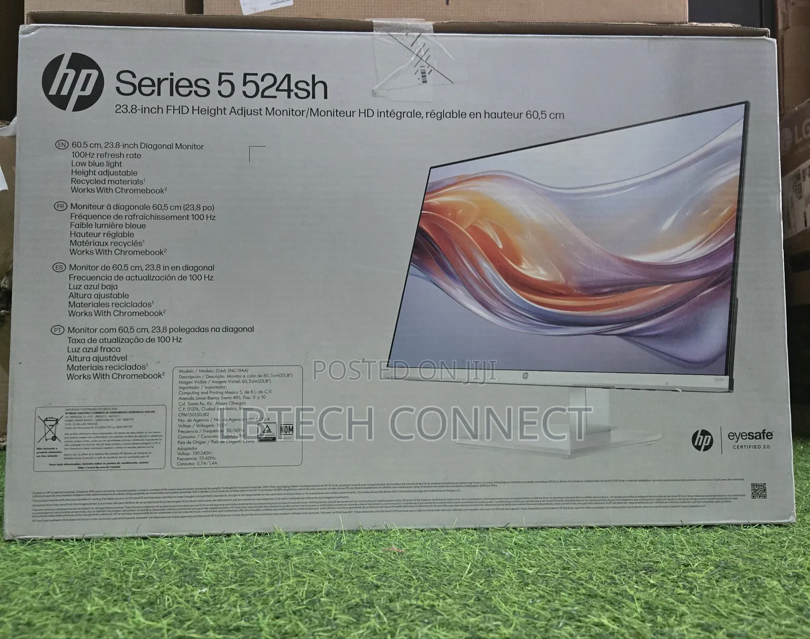 Hp Series 5 524sh Monitor (Replaces M24h) 24" FHD Ips 300 Nits Display