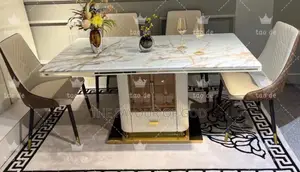 A Majestic 6 Seater Marble Dining Set