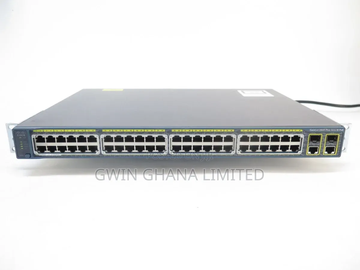 Ws-C2960+48pst-S, Cisco Catalyst 2960 Plus, 48x10/100 Poe, 2xgbt,2xsfp