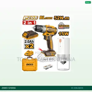 Cordless Drill 20v 2 Battery Coffee Grinder - Cosli240315