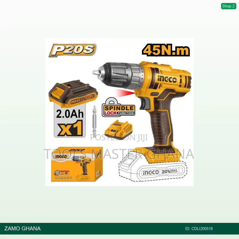 Lithiumion Cordless Drill 20v 45nm - Cdli200518