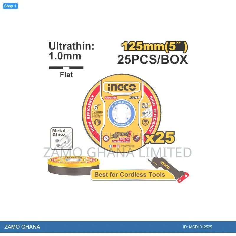 Ultrathin Metal Cutting Disc - MCD