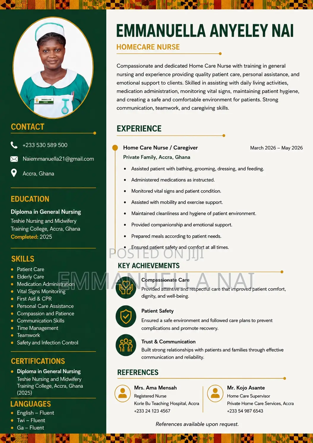 Home Care Nurse Or Caregiver