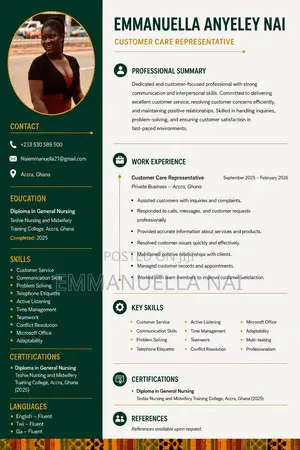 Customer Service Representative