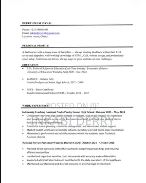 Teaching CV