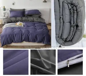 Luxurious Comfy 7 In 1 King Size Removable Reversible Duvet Set