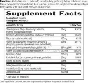 Country Life, Coenzyme Vitamin B-Complex , 60 Vegan Caps, Glass Bottle