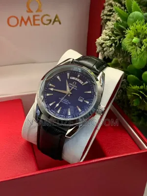 Premium Leather Omega Watch