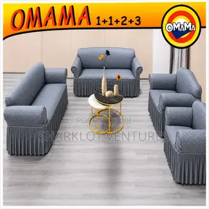 Ash Dotted Elastic Material Set Sofa Cover