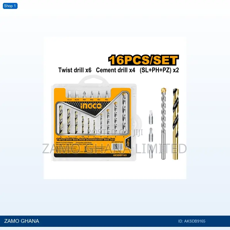 16pcs Drill Bits Screwdriver Bits - Aksdb9165