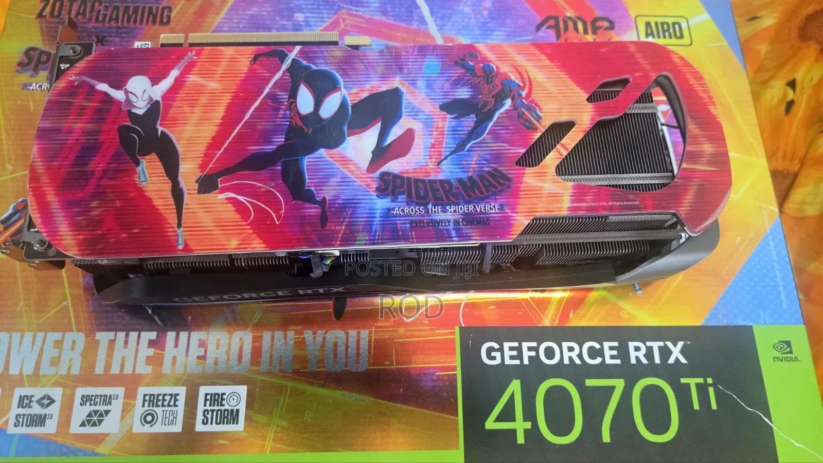 Zotac Gaming Geforce RTX 4070 Ti Amp Airo Spider-Man