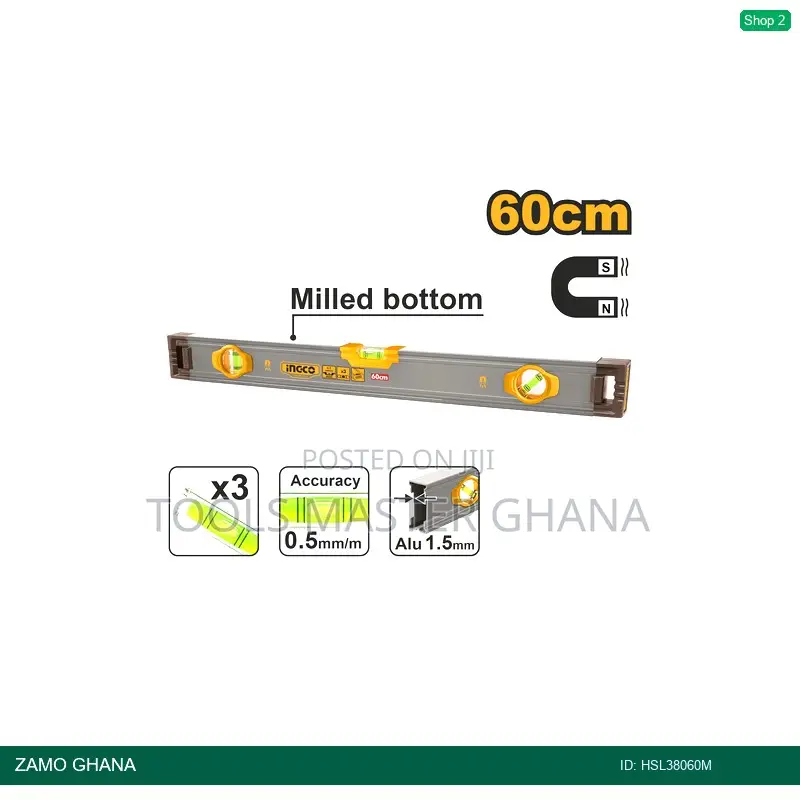 Spirit Level With Powerful - Hsl38060m
