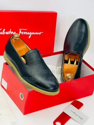 Ferragamo Salvatore Black Easy Wear Men’S Loafers Shoes