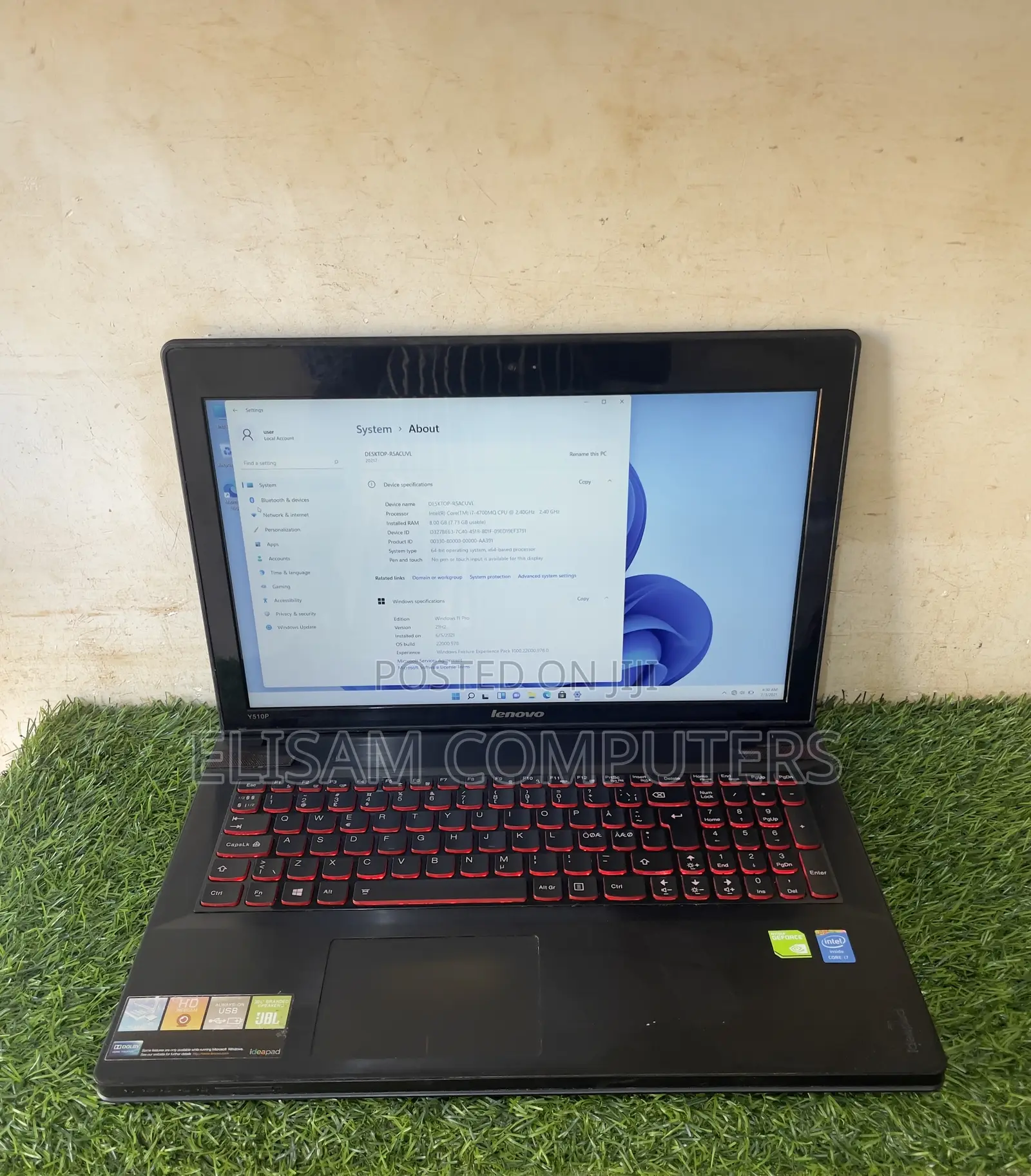 Laptop Lenovo 8GB Intel Core i7 HDD 1T
