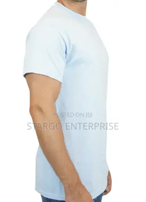 Light Blue Gildan Heavy Cotton Tshirt
