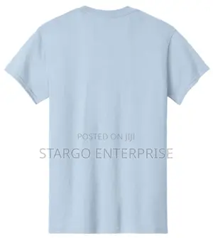 Light Blue Gildan Heavy Cotton Tshirt