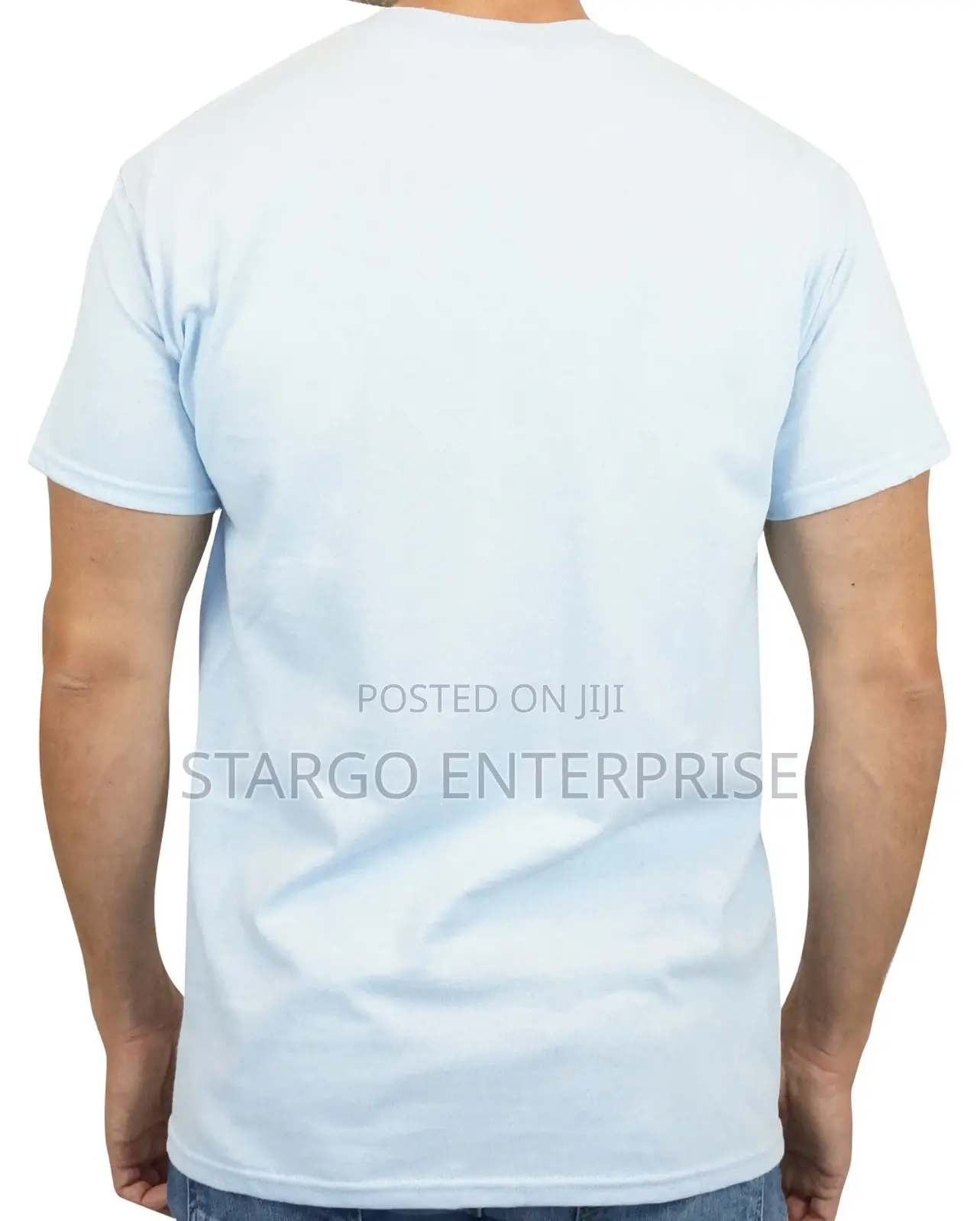 Light Blue Gildan Heavy Cotton Tshirt