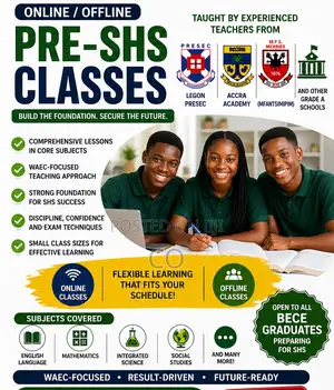 Free Online Pre-SHS Classes. Free Demo Class Available