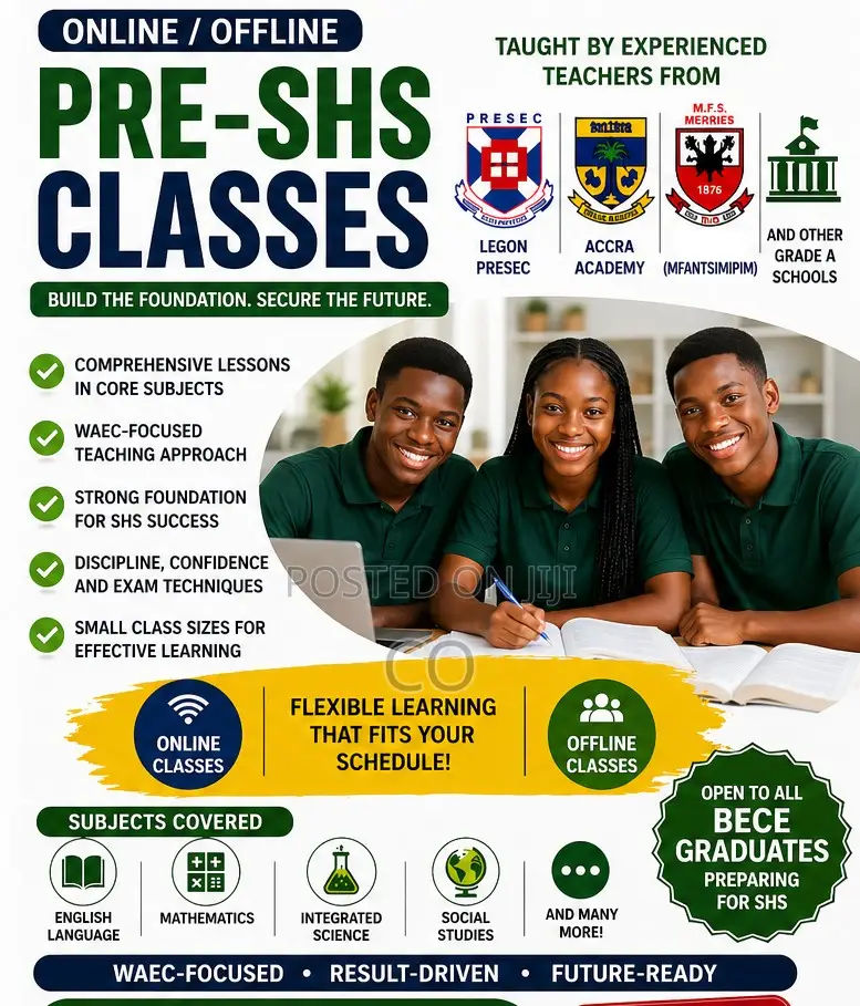 Free Online Pre-SHS Classes. Free Demo Class Available
