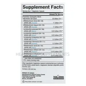 Natural Factors Probiotic, 55 Billion Cfus, 9 Strains, 30 Veg Capsules