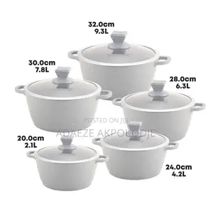 5-Piece Die-Cast Non-Stick Set Pots (Pay on Delivery)