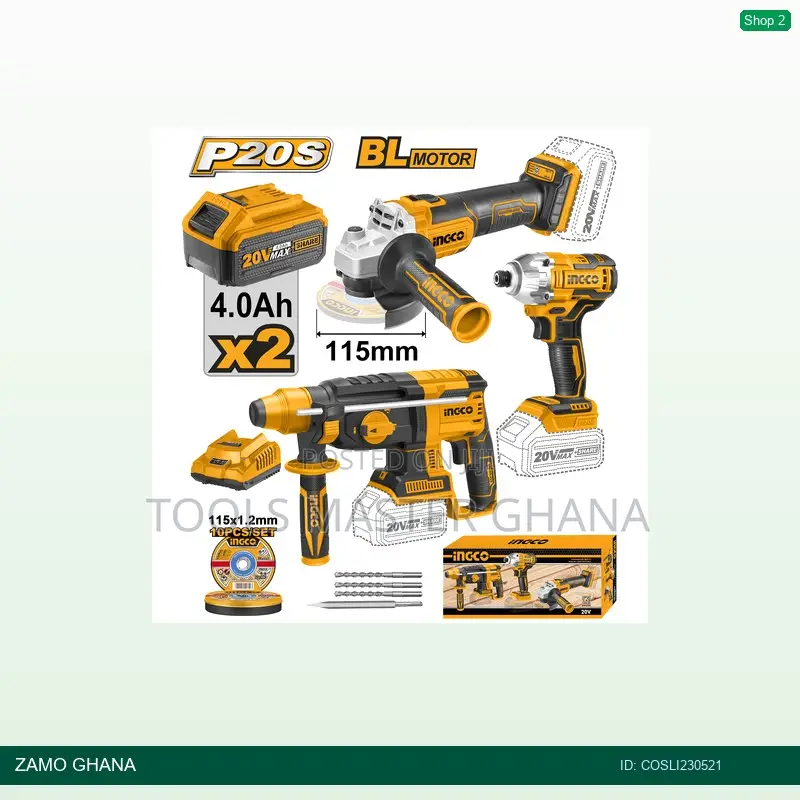 Cordless Set Rotary Hammer Grinder Driver - Cosli230521
