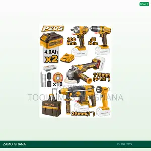 5 PCS Cordless Industrial Combo Kit 20v 2 - Ckli2019