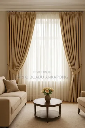 Quality Living Room Curtains Cream Colour