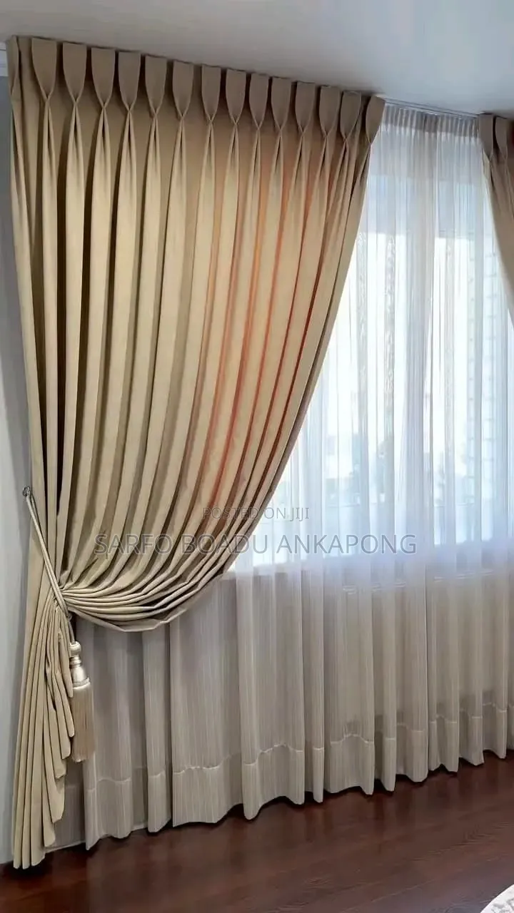 Quality Living Room Curtains Cream Colour