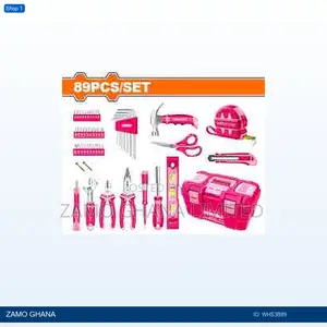 89 PCS Pink Hand Tools - Whs3b89