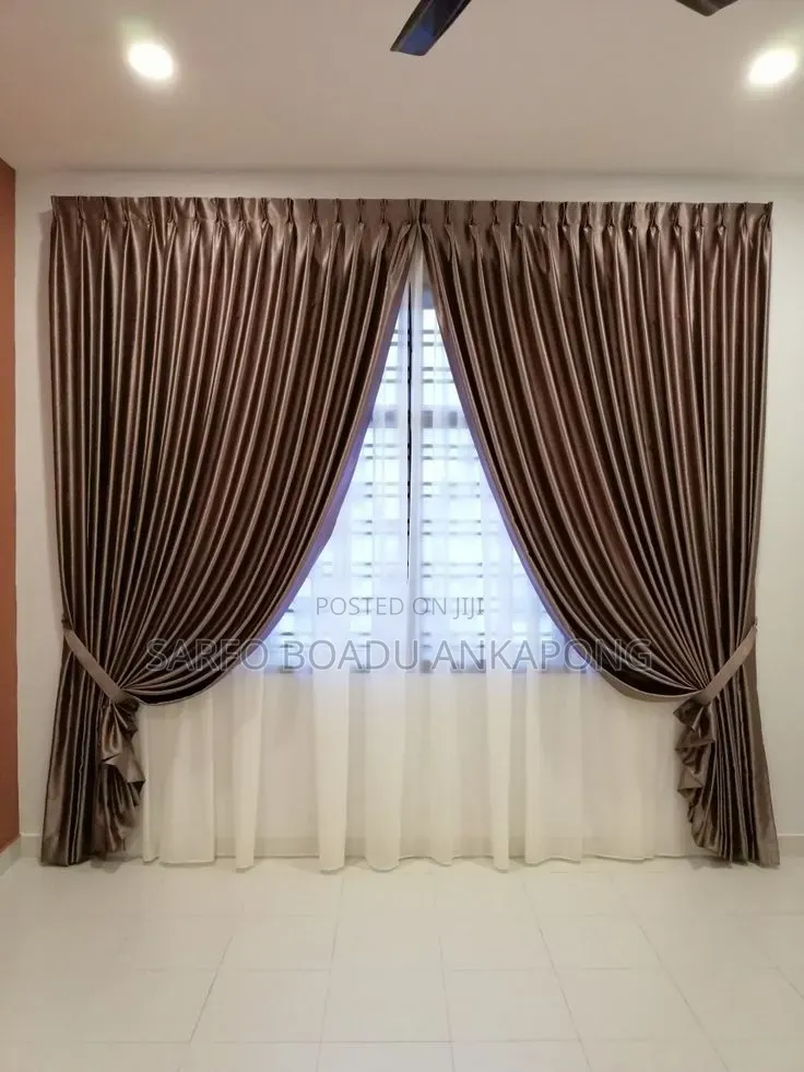 Brown Coloured Curtains Loyalty Decor