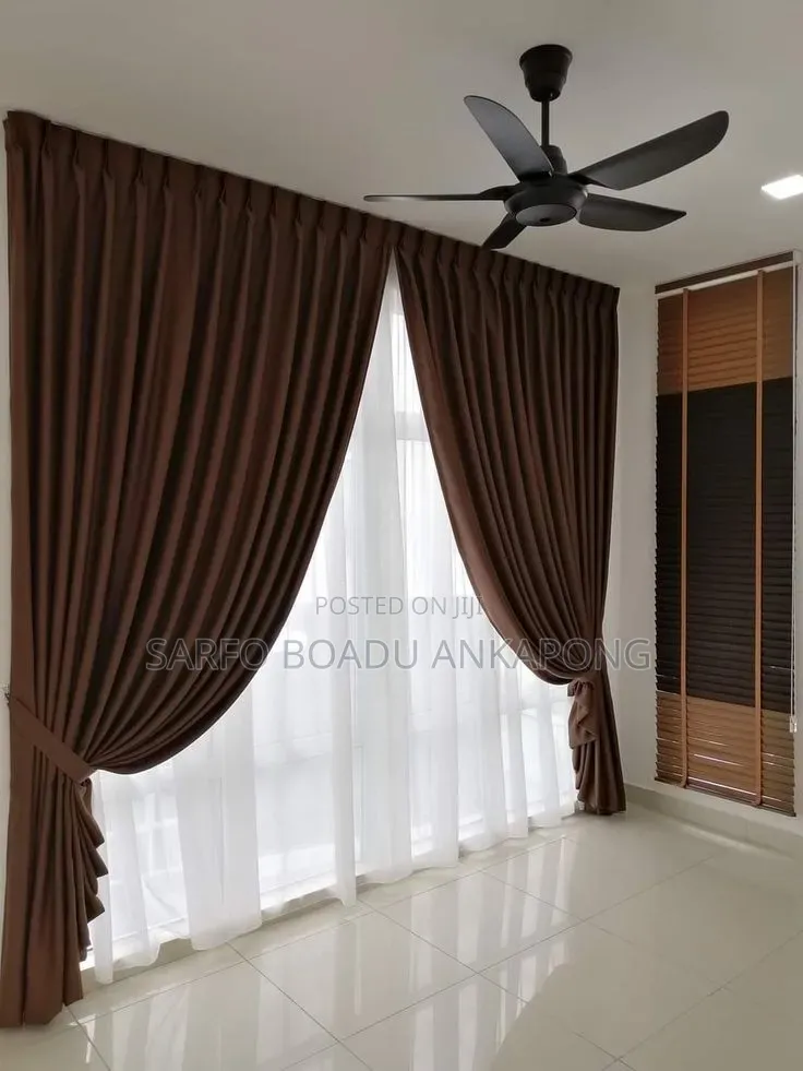 Brown Coloured Curtains Loyalty Decor