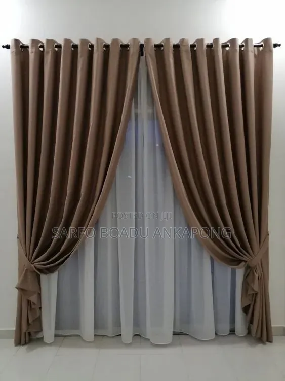 Brown Coloured Curtains Loyalty Decor
