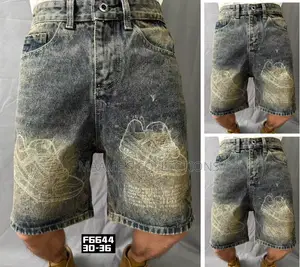 Men's Fashion Patchwork Casual Denim Jeans Shorts