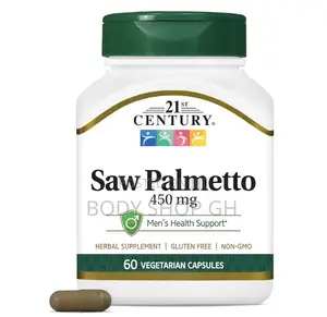 21st Century Saw Palmetto 450mg Veg Capsules, 60 Count