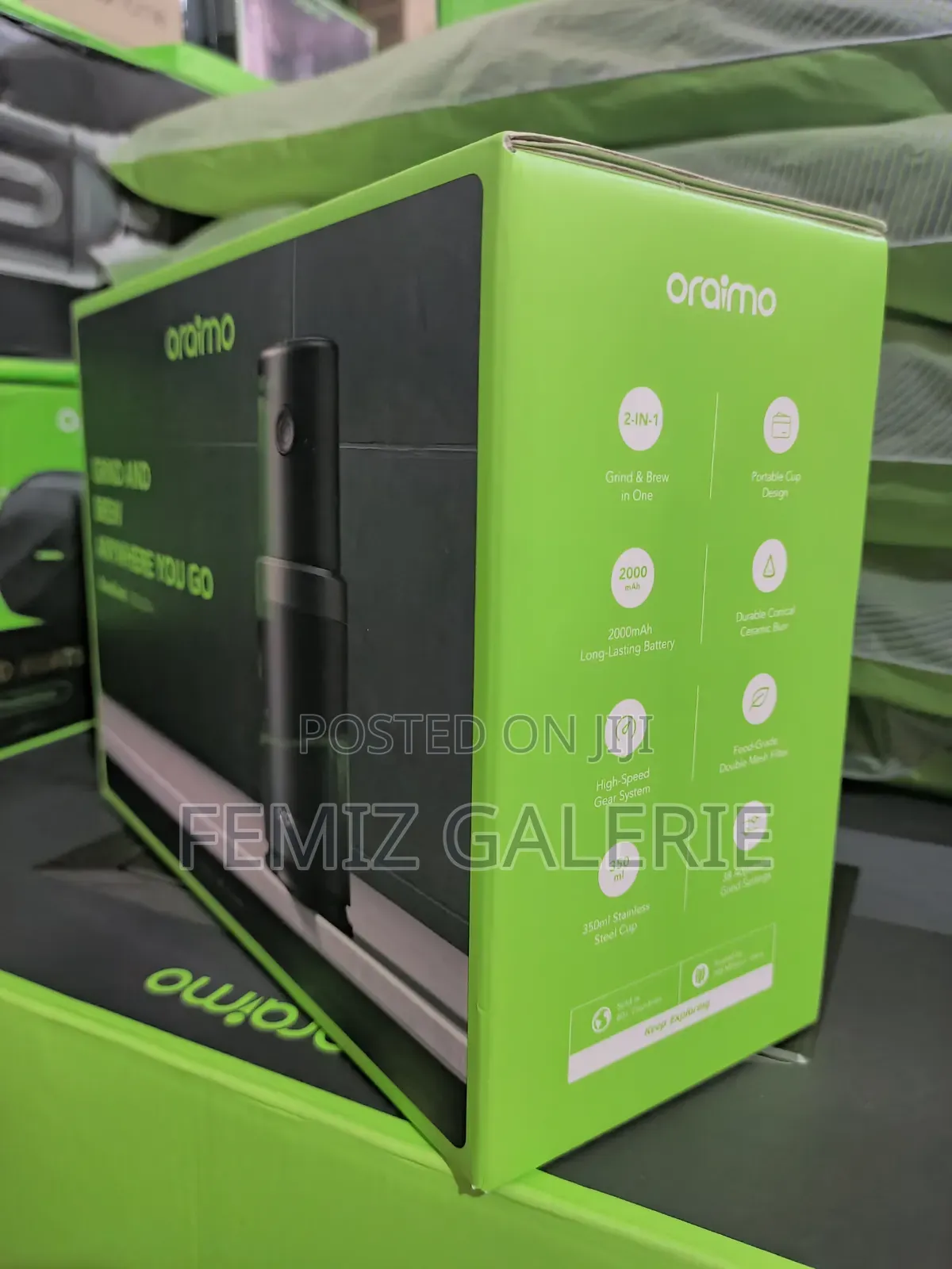 Oraimo Beangrind 2in1 Portable 350ml Coffee Grinder