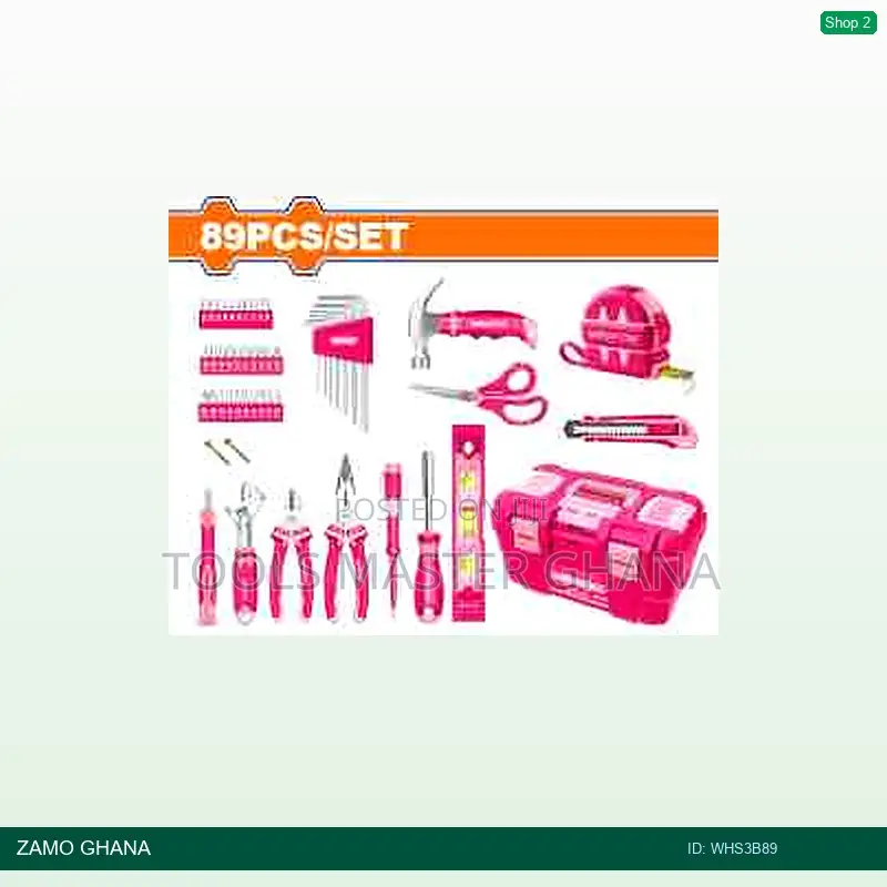89 PCS Pink Hand Tools - Whs3b89