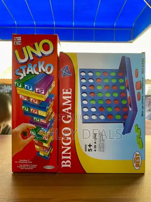 Uno Stacko and Bingo Game Combo