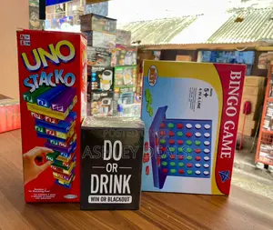 Do or Drink , Uno Stacko , Bingo Board Game Combo