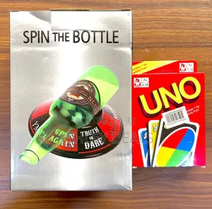 Spin the Bottle and Uno Cards Combo