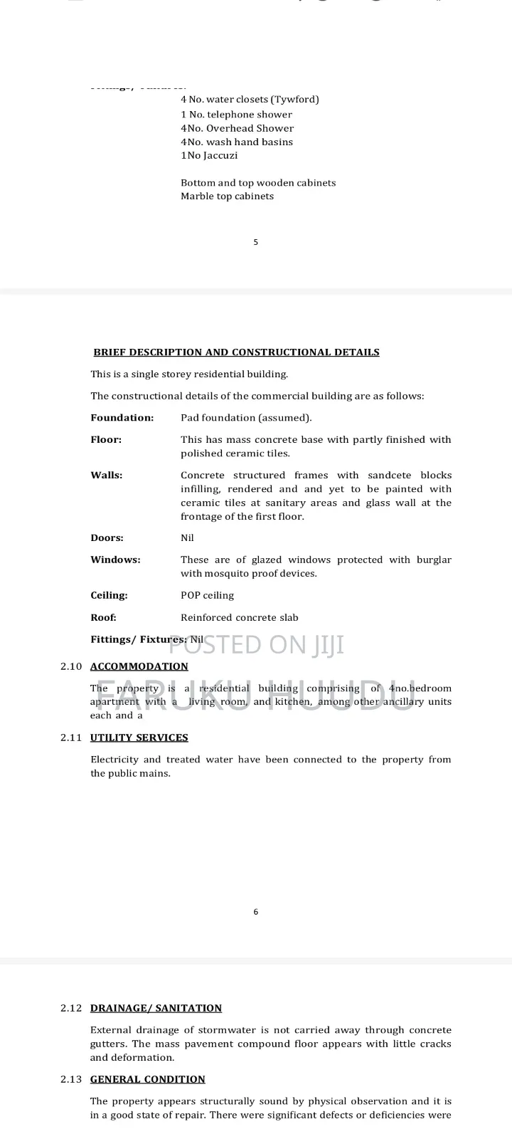 4bdrm House in Farouk Property, Budumburam for sale