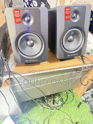A Pair of M-Audio Bx5 D2 Active Studio Monitors