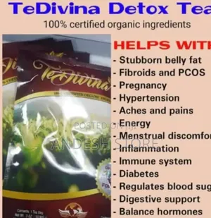 Tedivina Organic Tea From U.S.A For Stubborn Flat Tommy/Weight Lost