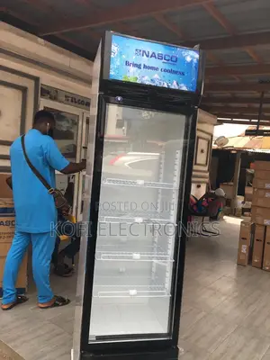 Nasco 288l Glass Door Display Fridge Fast Cooling Beverage Chiller
