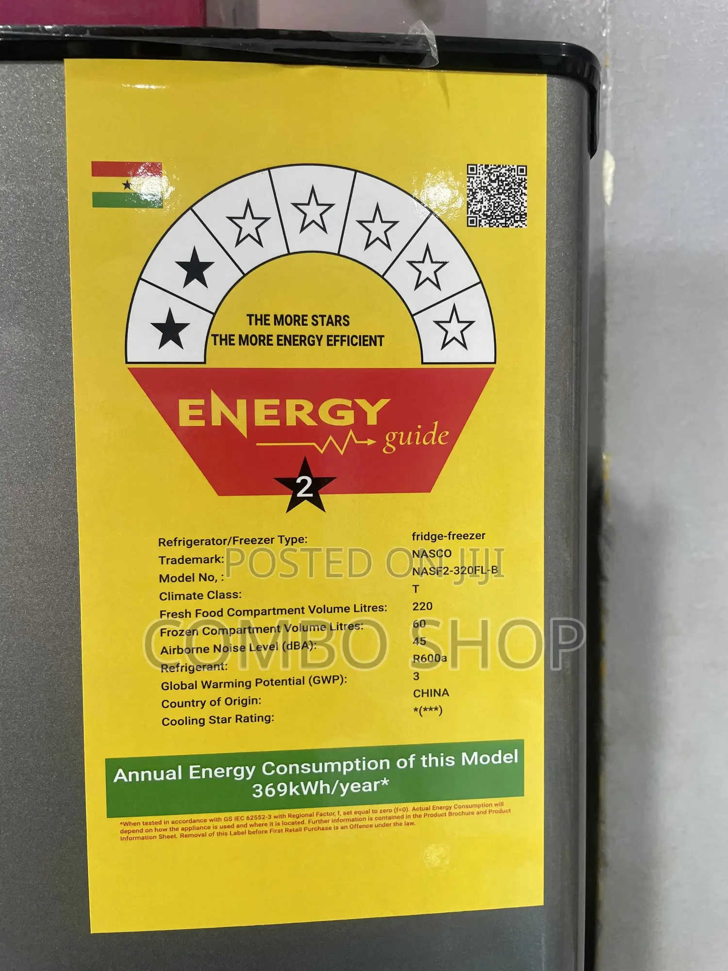 Nasco 280l Fridge