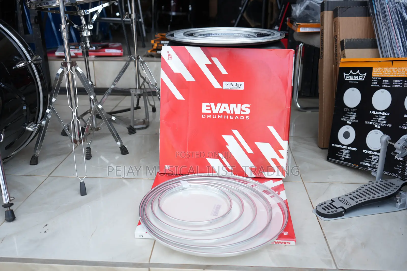 Original Evans Uv2 Drum Heads | Set Single – Kumasi