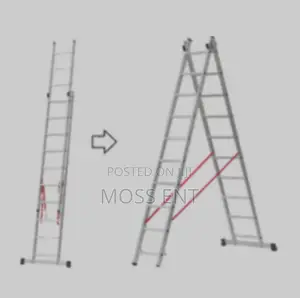 Ferral 2x17 Steps Elite 67 Double 5 Slide Ladder Aluminiu - Fer-022705